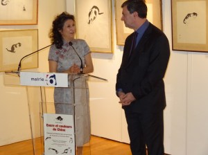 Deeanna Gao et Jean-Pierre Lecoq (maire de Paris 6ème arrondissement)